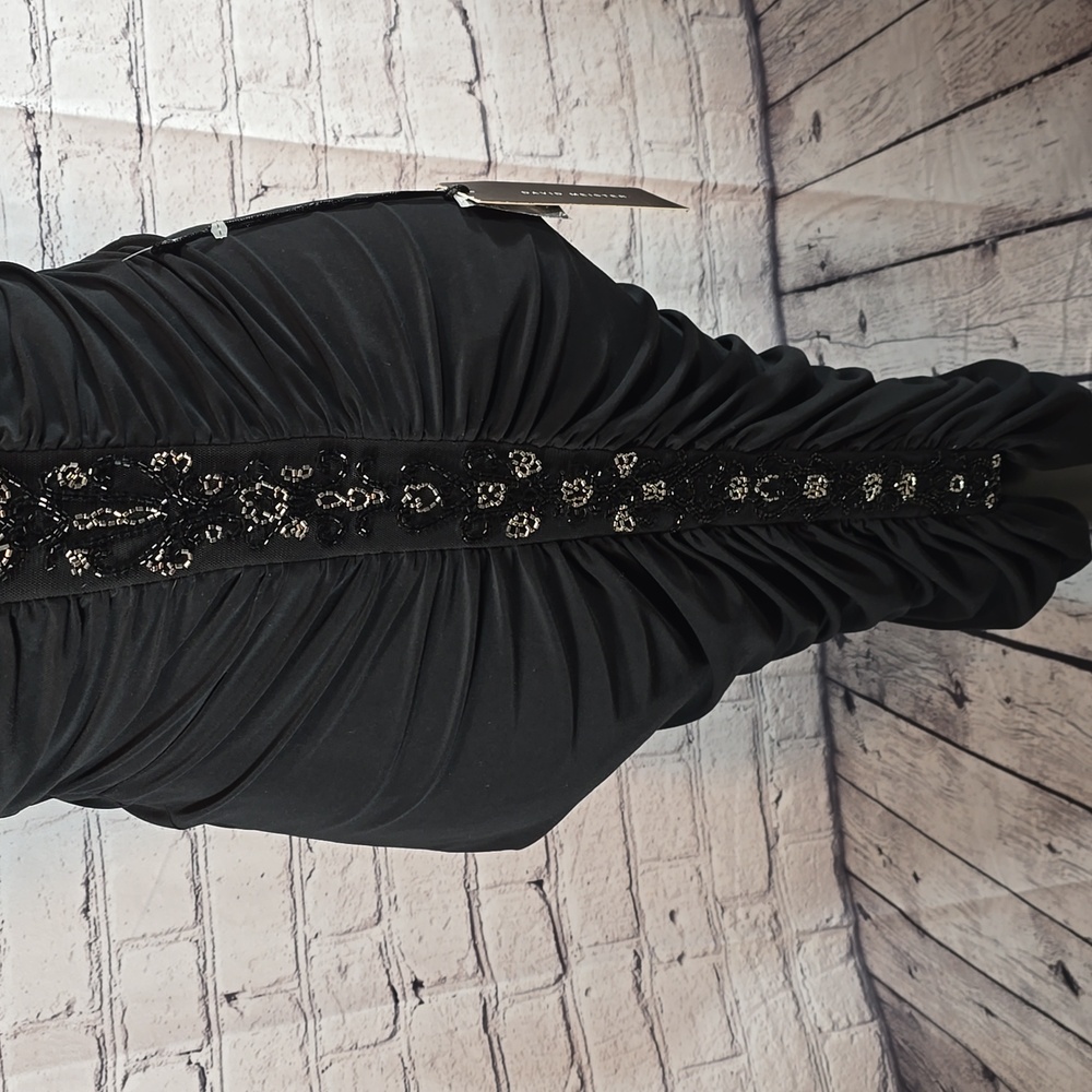 David Meister Cocktail Dress with Beading Size 6 NWT - Picture 5 of 15